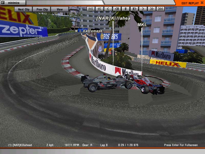 MKL did what he could to stop the flying Volvo/McLarens