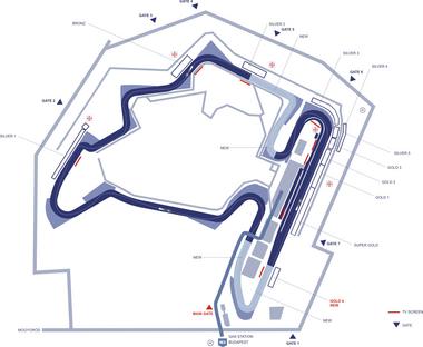 This is the new Hungary track for august 24 2003. The big lines is the old track...