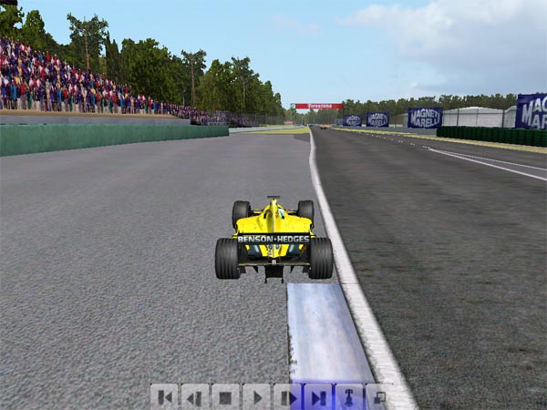Hockenheim - Going outside at T1.